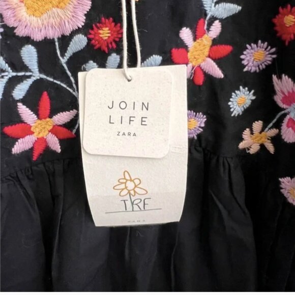 Zara TRF Embroidered Top - Picture 4 of 6